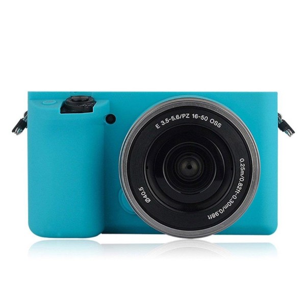 Sony ILCE-6000 A6000 kameraskal flexibelt skyddande mjuk silikon Blå