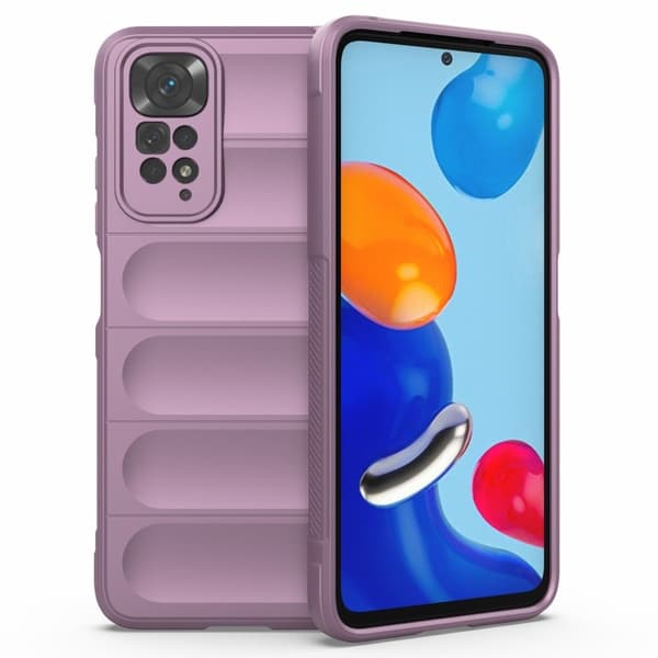 Deksel med mykt grep for Xiaomi Redmi Note 11S / Xiaomi Redmi Note 11 - Lyselilla Purple