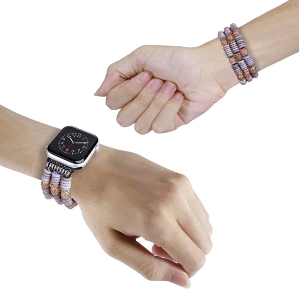 Apple Watch Series 8 (45mm) / Watch Ultra flake bead style watch Brown