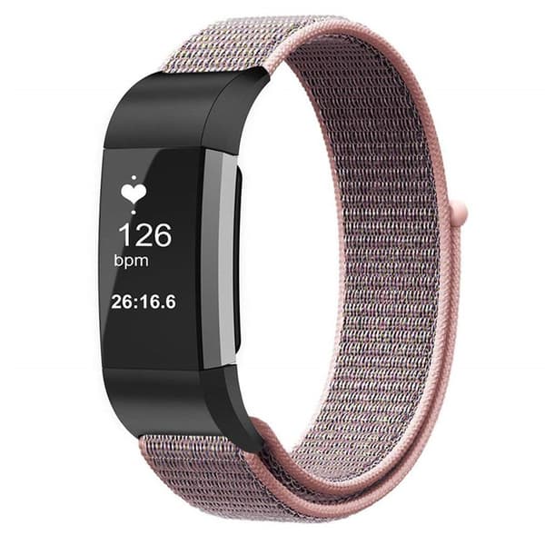 Fitbit Charge 3 klokkreim av nylon - rose gull Multicolor