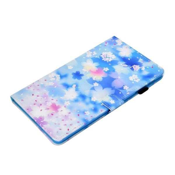 Samsung Galaxy Tab S5e mönstrat läderfodral - Vackra Blommor multifärg