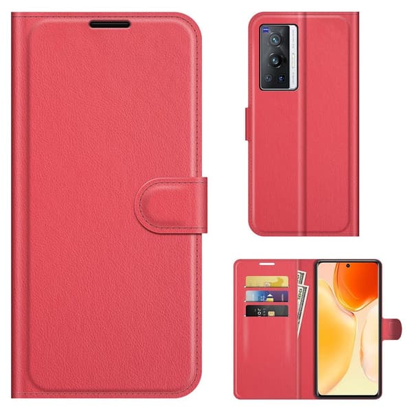 Classic Vivo X70 Pro Flip Etui - Rød Red
