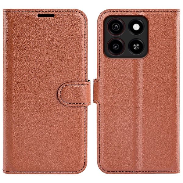 Classic ZTE Blade A35 flip etui - Brun Brown