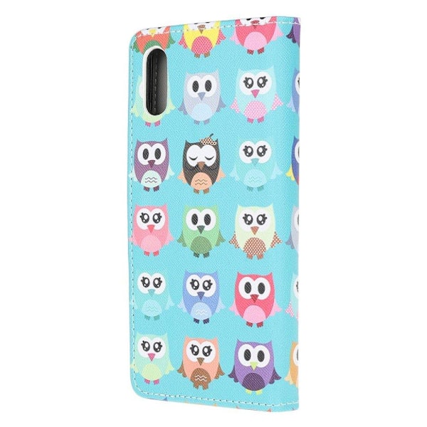 Wonderland Samsung Galaxy Xcover 5 Flip etui - Søde ugler Blue