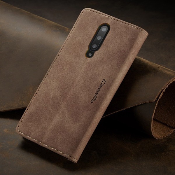 CaseMe OnePlus 7 Pro Vintage kotelot - Ruskea Brown
