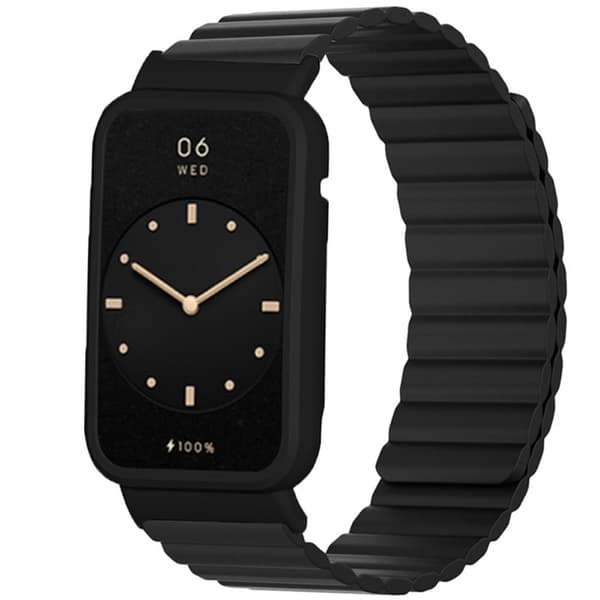 Xiaomi Mi Band 7 Pro silikoneurrem med cover - Sort Black
