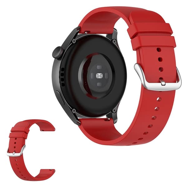 22mm Universal yksinkertainen kellohihna - Punainen Red