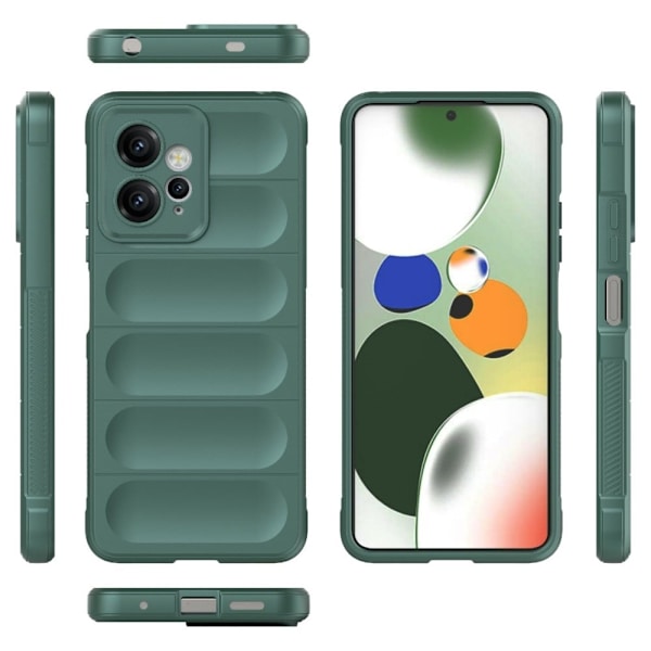 Blødt grebsformet cover til Xiaomi Redmi Note 12 - Grøn Green