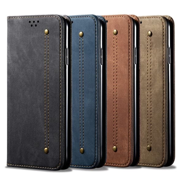 Jeans Motorola Moto G50 5G Flip Etui - Sort Black