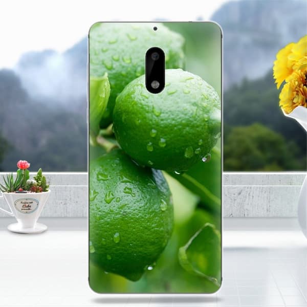 Nokia 6 uniikki suojakuori - Vihreä omena Green