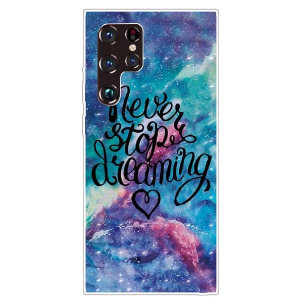 Deco Samsung Galaxy S22 Ultra cover - Hold Aldrig Op Med At Drømme Multicolor