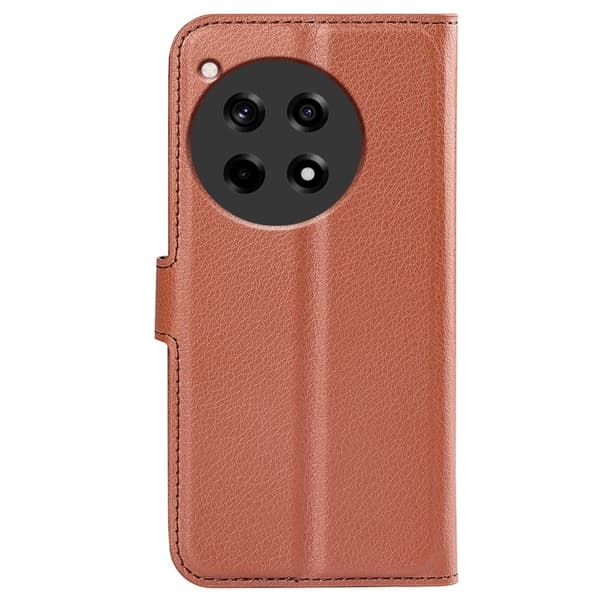 Klassisk OnePlus 12R / OnePlus Ace 3 flip etui - Brun Brown