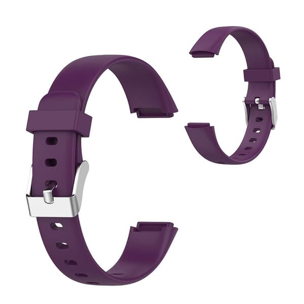 Fitbit Luxe klockarmband i silikon - Mörklila / Storlek: L Lila