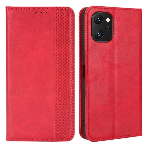 Bofink Vintage Umidigi Power 7 Max Læder Etui - Rød Red