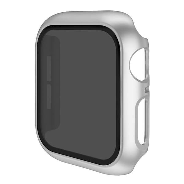 Apple Watch SE 2022 (40mm) / SE / 6 / 5 integroitu suojus karkaistulla lasilla - Hopea Silver grey