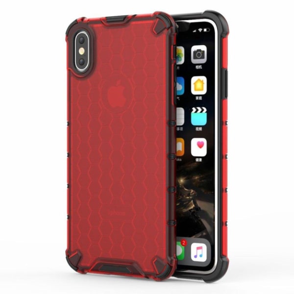 Bofink Honeycomb iPhone Xs Max kuoret - Punainen Red