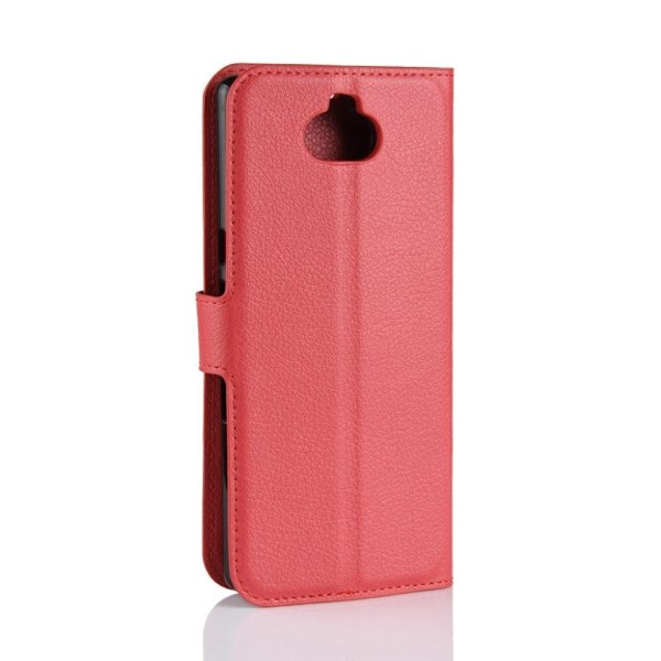Sony Xperia 10 litchi læder etui - Rød Red