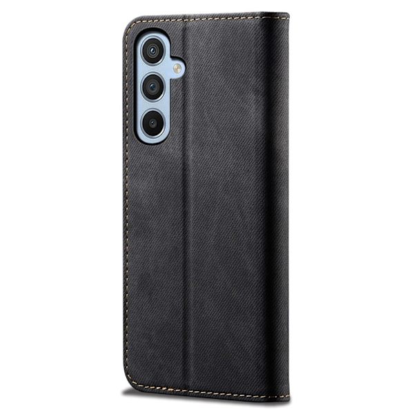 Jeans Samsung Galaxy S24 FE flip etui - Sort Black