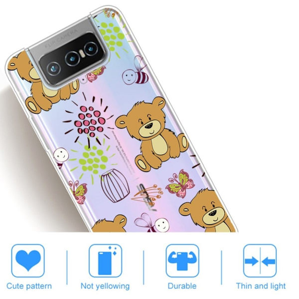 Deco Asus Zenfone 7 Pro skal - Björnar Brun