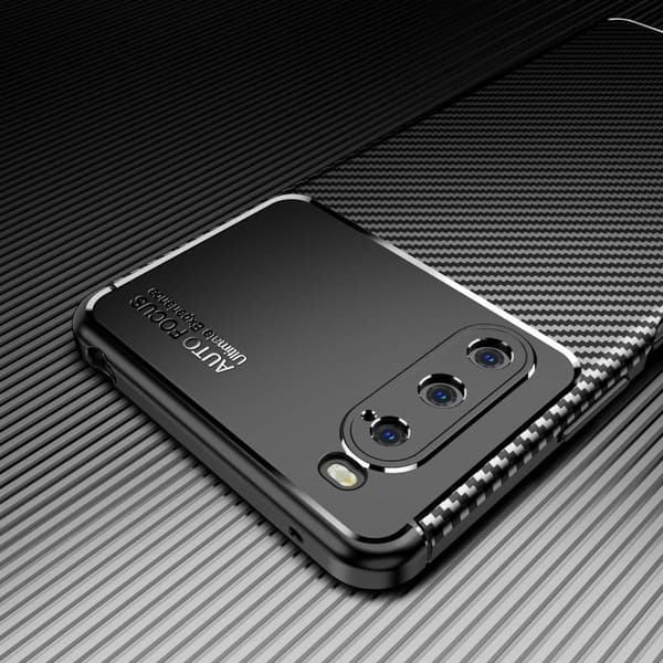 Carbon Shield Sony Xperia 10 IV deksel - Blå Blue