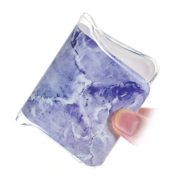 Samsung Galaxy A70 marmor mønster gel deksel - Style F Blue