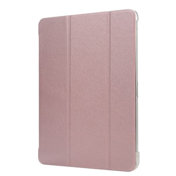iPad Pro 11" (2018) tre-folds læder flip etui - Rødguld Pink