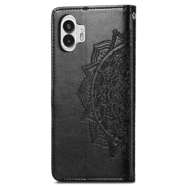 Mandala Nothing Phone (2) Läppäkotelo - Musta Black