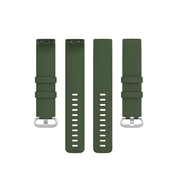 Fitbit Charge 3 / 4 hållbar klockarmband - army grön Grön