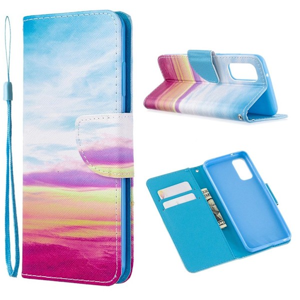 Wonderland Samsung Galaxy A71 kotelot - Värikäs taivas Multicolor
