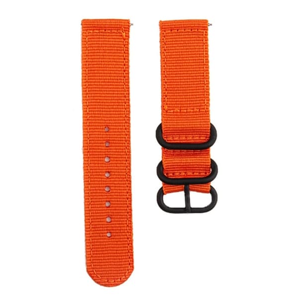 18 mm universellt klockarmband i nylon - Orange Orange
