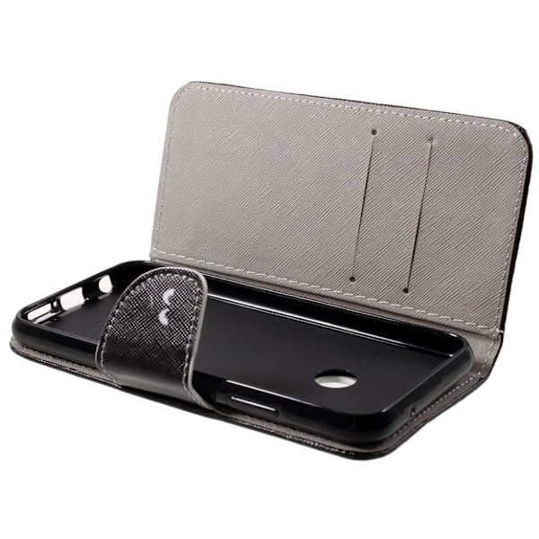 Huawei P20 Lite / Nova 3e mobilfodral i PU skyddar plånbok korthållare sedelförvaring stående läge - Do not touch my phone multifärg