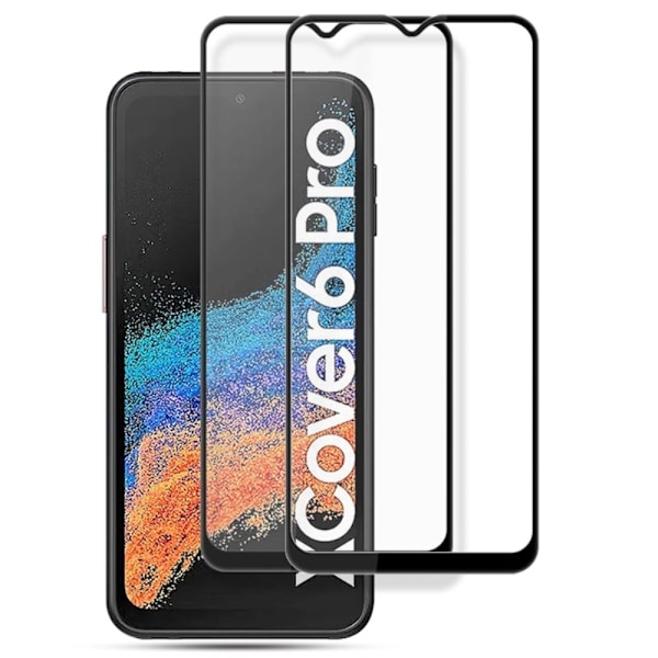2 stk AMORUS ekstra stærk skærmbeskyttelse af glas til Samsung Galaxy Xcover 6 Pro Transparent