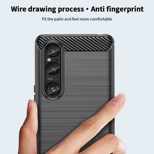MoFi Carbon Sony Xperia 1 VI deksel - Rød Red