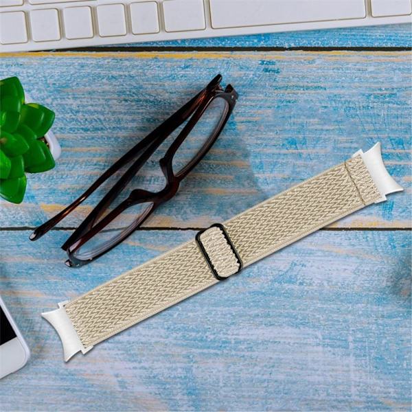 Samsung Galaxy Watch 5 / 5 Pro / 4 klockarmband i nylon - Aprikos Beige