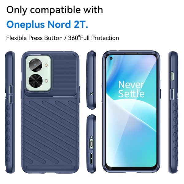 Thunder OnePlus Nord 2T deksel - Blå Blue