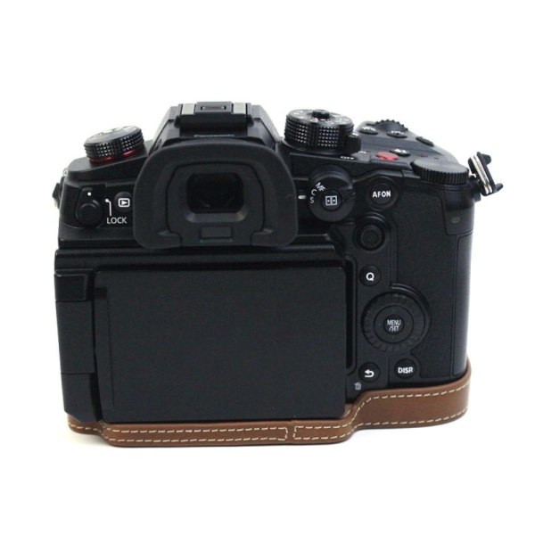 Panasonic Lumix GH6 half body leather cover - Brown Brown