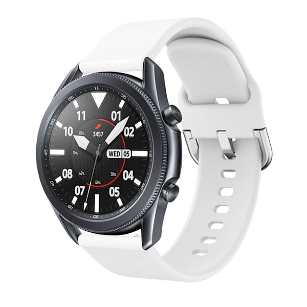 Samsung Galaxy Watch 3 (45mm) simple silikone rem - hvid White