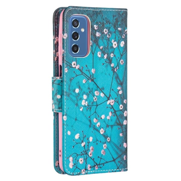 Wonderland Samsung Galaxy M52 5G flip etui - Blommeblomst Blue