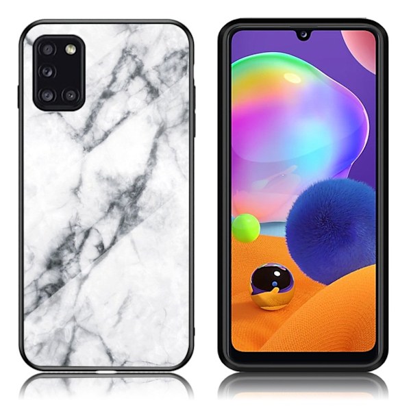 Fantasy Marble Samsung Galaxy A31 Cover - Hvid White