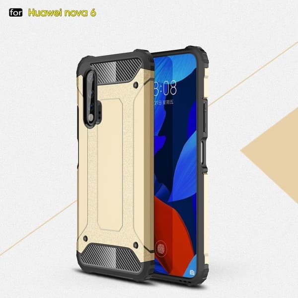 Armour Guard Huawei Nova 6 skal - Guld Guld