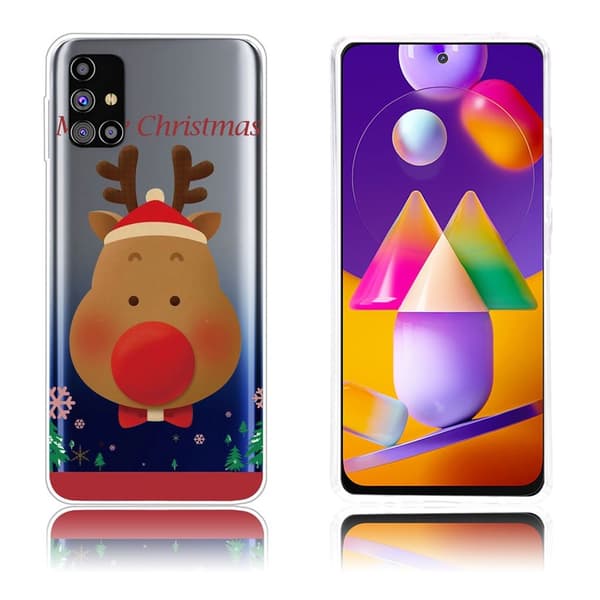 Juletaske til Samsung Galaxy M31s - Brun Elg Brown