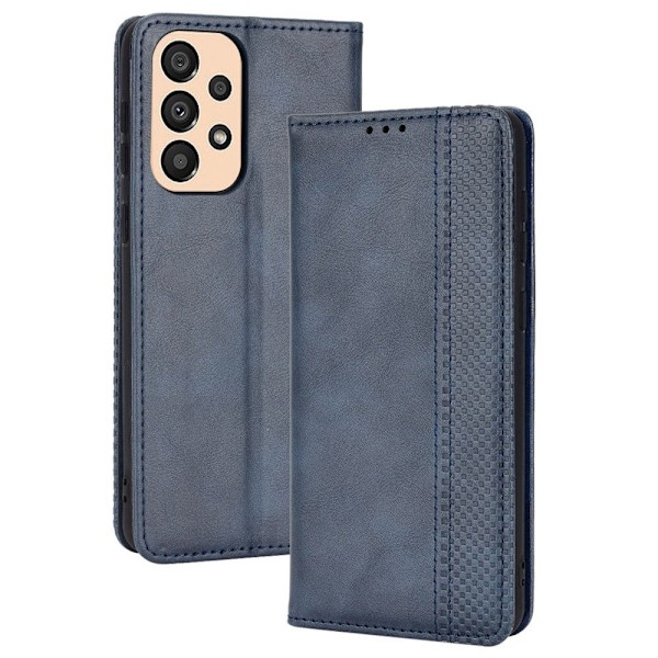 Bofink Vintage läder Samsung Galaxy A23 fodral - Blå Blå