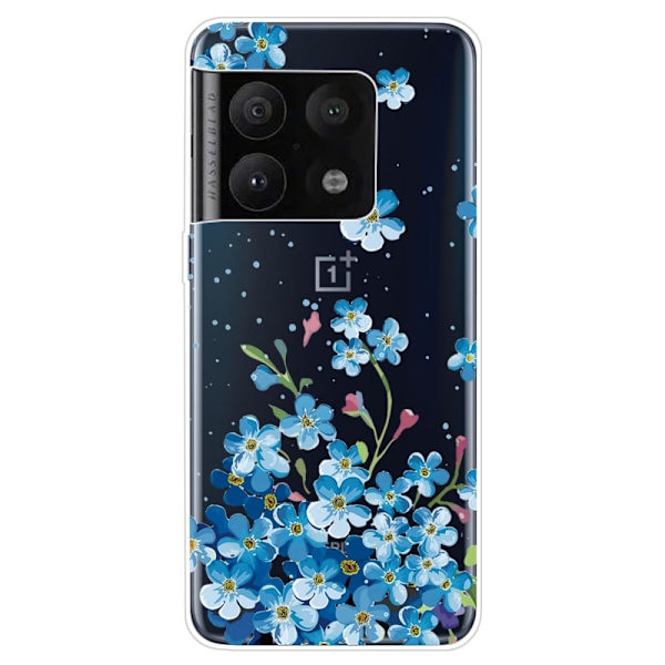 Deco OnePlus 10 Pro Etui - Blåe Blomster Blue