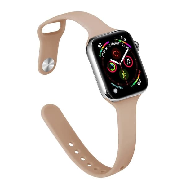 Apple Watch 41mm / 40mm / 38mm ohut silikoninen ranneke - Maito Tee Brown