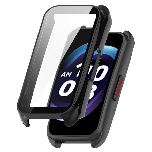 Keep B4 protective cover with tempered glass - Black Svart