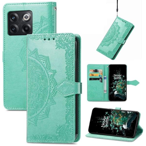 Mandala OnePlus 10T / Ace Pro Flip Etui - Grøn Green