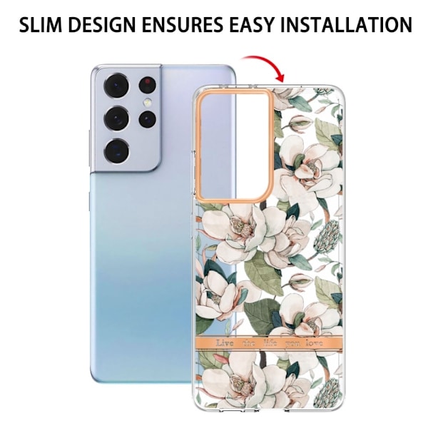 Supertunt och tåligt mjukfodral för Samsung Galaxy S21 Ultra 5G - Grön Gardenia Grön