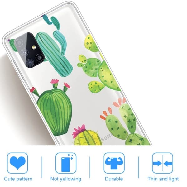 Deco Samsung Galaxy M51 Etui - Kake Green