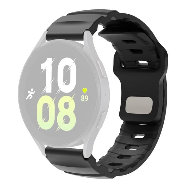 Huawei Watch GT 5 46mm Fluorubber Strap 22mm Universal Adjustable Watch Band - Sort Black