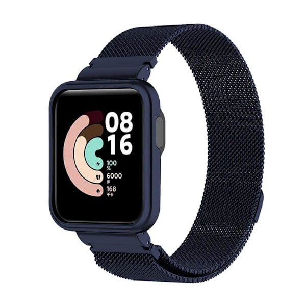 Xiaomi Redmi Watch 2 urrem i rustfrit stål med cover - Blækblå Blue